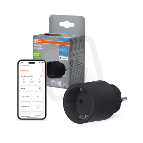 SMART+ MATTER Plug EU Black OSRAM 4099854419225