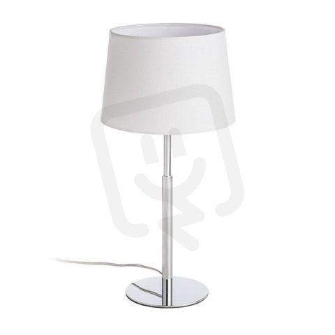 BROADWAY stolní bílá chrom 230V E27 42W RENDL R11986