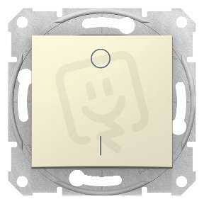 Sedna Spínač dvojpólový 16A, řazení 2, Beige SCHNEIDER SDN0200247