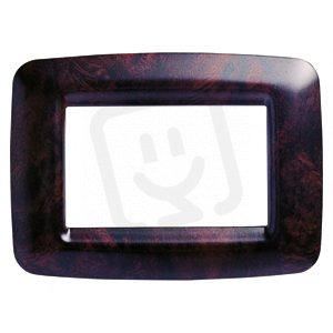 PLAYBUS YOUNG 4 GANG ENGL.WALNUT PLATE