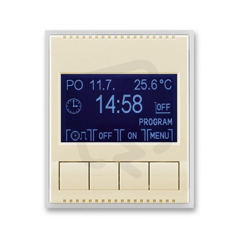 Hodiny spínací programovatel 3292E-A20301 21 slonová kost/led. bílá Element ABB