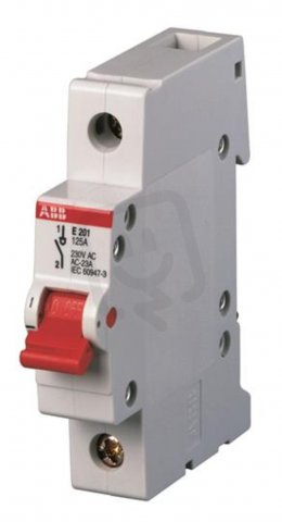 E201/125g 1pólový odpínač 125A šedá páčka ABB 2CDE281001R1125