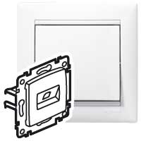 VALENA BÍLÁ ZÁSUVKA 2XRJ45 STP CAT.6 LEGRAND 774245