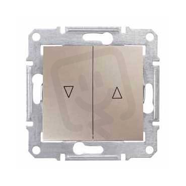 Sedna Spínač ovládače žaluzií ř.1+1 mech. blokování Titan SCHNEIDER SDN1300368