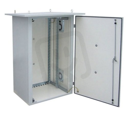 Rozvaděč termoizolovaný LC-07+, 24U 700x600, RAL 7035 s vent. jedn. pravá bočnic
