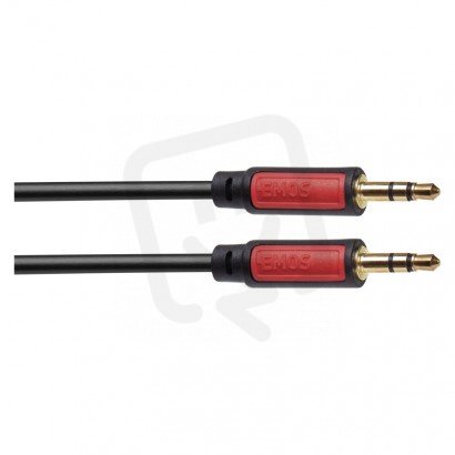 JACK kabel 3,5mm stereo, vidlice - 3,5mm vidlice 1,5m EMOS SM5001