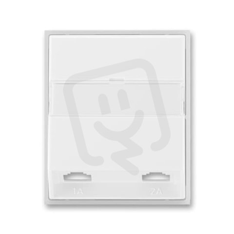 Kryt dvojzásuvky telefonní 5013E-A00215 01 bílá/ledová bílá Element Time ABB