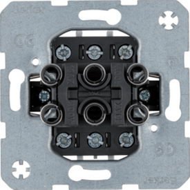 Vypínač, 3-pólový, 16 AX, 400 V AC, šr.sv., modul přístroje BERKER 533023