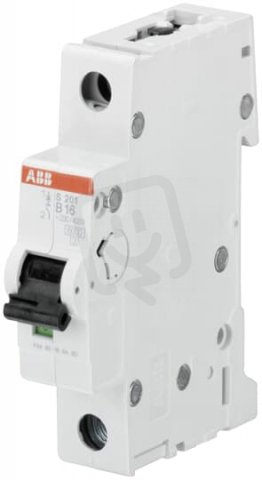 S201-B1 1 fázový jistič 1 A char. B 6kA ABB 2CDS251001R0015