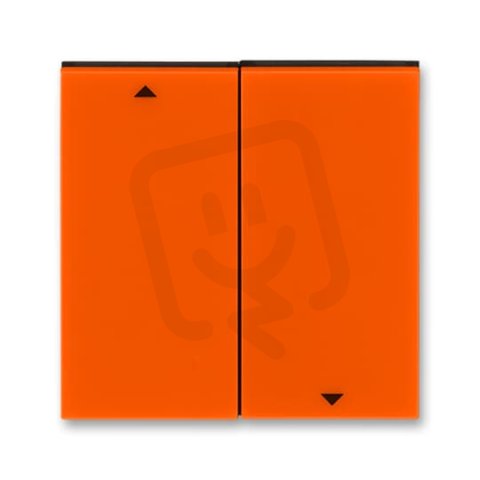 Kryt vypínače žaluziového 3559H-A00662 66 oranžová/kouř. černá Levit ABB