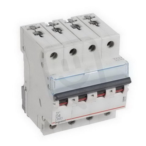 TX3 JISTIČ, 4 PÓLOVÝ, CHAR. D, 4A 6000A LEGRAND 403767