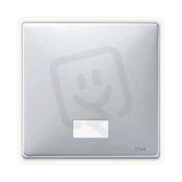 Schneider MTN412760 Kryt spínače s otvorem pro popisek, IP44, S-Design, alu
