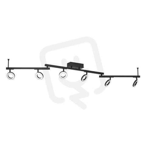 Bodové svítidlo CARDILLIO 1 LED černá/satén 13,1W IP20 EGLO 900839