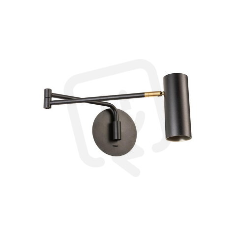 Nástěnné svítidlo PIVOT AP 1xGU10 max.40W BK REDO 01-2369