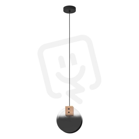 Závěsné svítidlo MILLENA 1xE27 černá/dřevo/černá-šedá-TR. 40W IP20 EGLO 390141