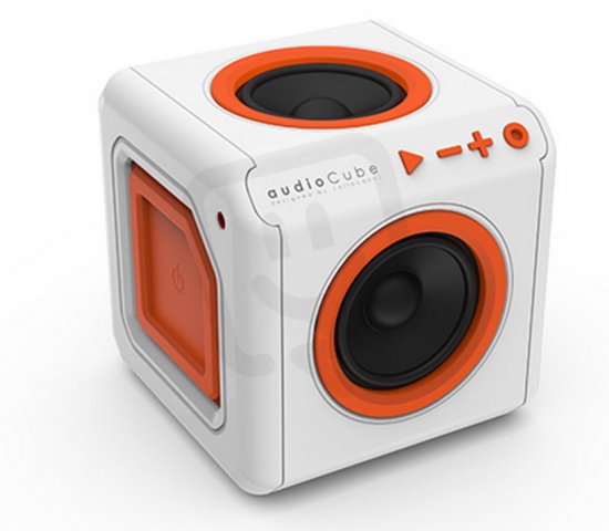 PowerCube audioCube Portable bílá / oranžová