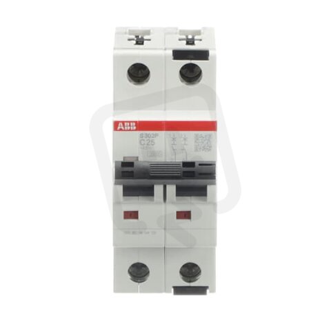 S302P-C25 2F jistič 25 A char. C 25kA ABB 2CDS382001R0254