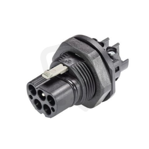 vidlice vestavná gesis RST, 5-pól, M25, šroubové svorky, černá