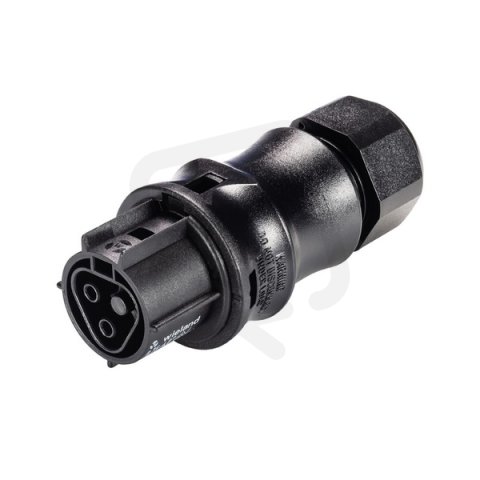zásuvka na kabel gesis RST, 2-pól, průchodka 6-10mm, šroubové svorky, černá