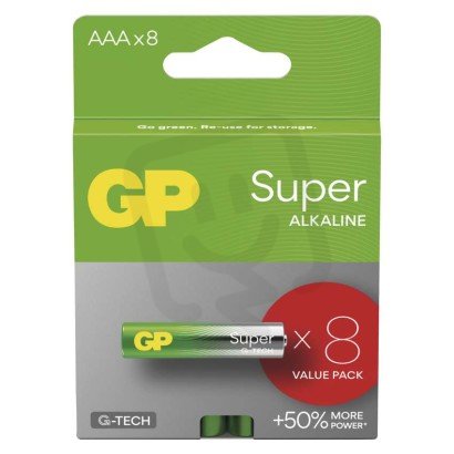 Alkalická baterie GP Super AAA (LR03) B01118