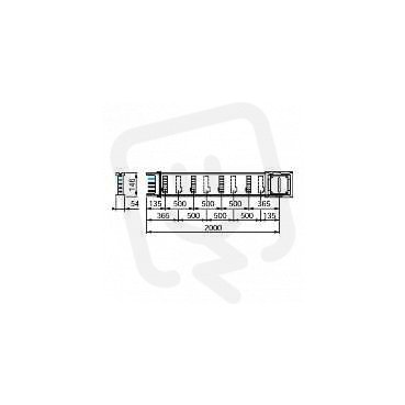 Schneider KSA250ED4208 Rovná délka distribuční 2M 250 A