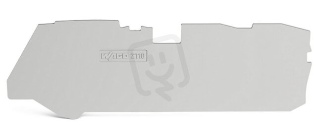 Koncová bočnice a separátor, Tloušťka 1 mm, pro 3vodičové svorky, šedá