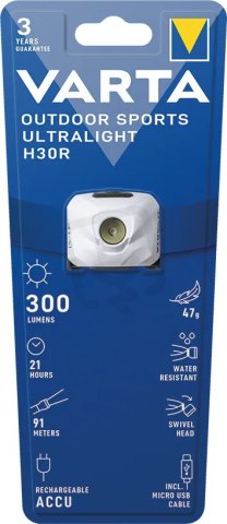 VARTA Outdoor Sports H30 R 3 AAA bílá ,