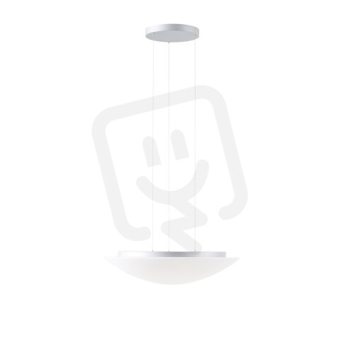 Závěsné LED svítidlo se skleněným stínidlem OSMONT AURA LE9 35W IP40 3K stříbro