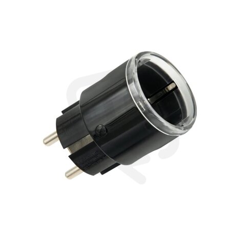 SHELLY Plug S Gen3 Black Chytrá zásuvka, černá