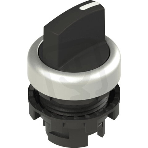 Přepínač krátká páka, d22mm, 3, černá, plast, chrom, IP67 PIZZATO E21SE13FCE19AB