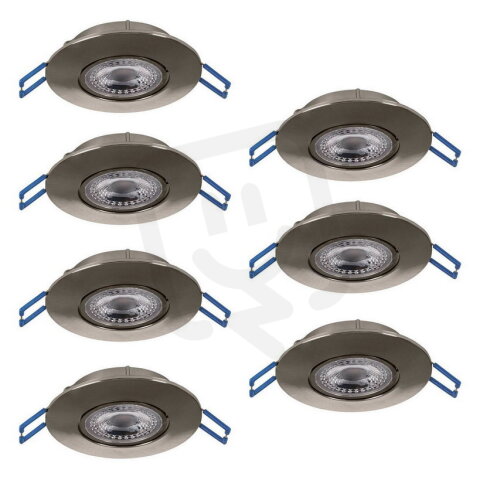 Vestavné svítidlo GEDREZ SET 7XLED-CCT d90 34,3W IP20 matný nikl  EGLO 300195