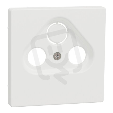 Centrální deska, Merten System D, anténa, 2/3 otvory, nordic white, termoplast