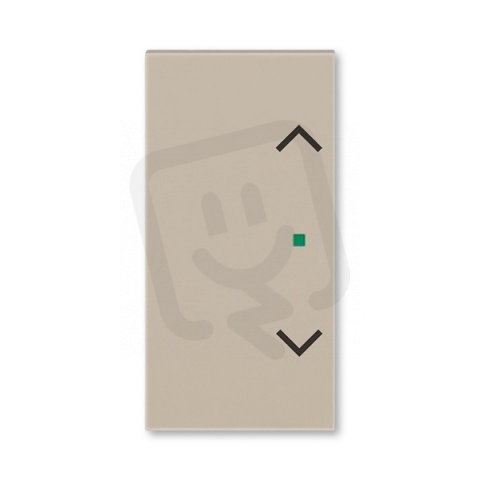 ABB Levit Kryt 2násobný levý/pravý symbol žaluzie macchiato 6220H-A02002 18