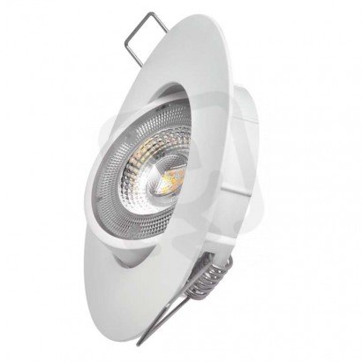 LED bodové svítidlo SIMMI bílé, kruh 5W teplá bílá EMOS ZD3121
