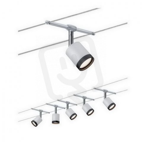 Lankový systém TubeLED 5x4W matný chrom/chrom PAULMANN 3981