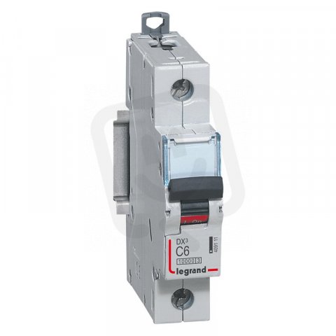 DX3 JISTIČ, 1 PÓLOVÝ, CHAR. C,6A 10000A/16KA LEGRAND 409111