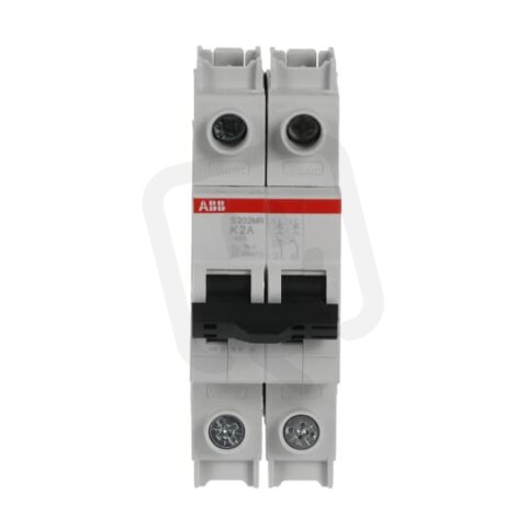 S202MR-K2 jistič char. K Icu: 10kA 2A 2p UL 1077 ABB 2CDS272437R0277