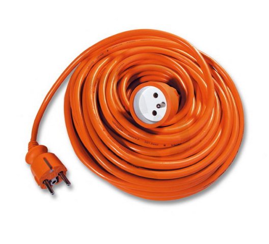 Pohyblivý přívod -spojka, 25m oranžový 3x1,0mm ECOLITE FX1-25