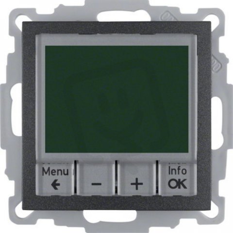 Digitální termostat s nastavením času, S.1/B.x, antracit mat BERKER 20441606
