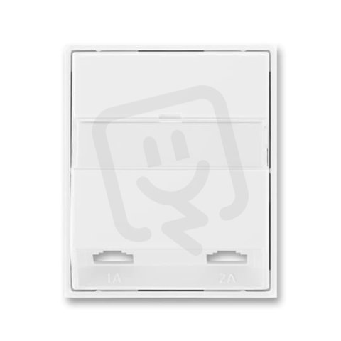 Kryt dvojzásuvky telefonní 5013E-A00215 03 bílá/bílá Element Time ABB