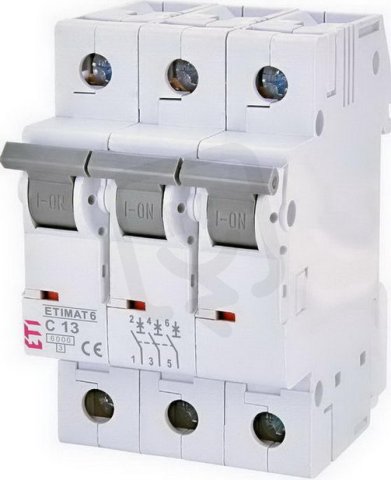 Jistič ETIMAT 6 3p C13 6kA ETI 002145515