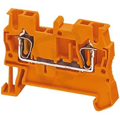Pružinová svorka 2 body 2,5mm2 oranžová (obj. mn. 50ks) SCHNEIDER NSYTRR22AR