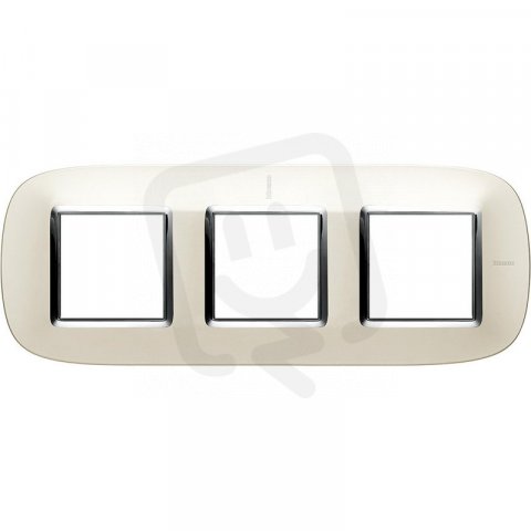 Legrand HB4802M3SAN BTAX RámečekOV.2+2+2 STŘÍBRO VER.