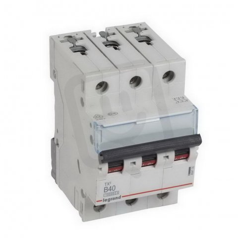 TX3 JISTIČ, 3 PÓLOVÝ, CHAR. B, 40A 10000A LEGRAND 404130
