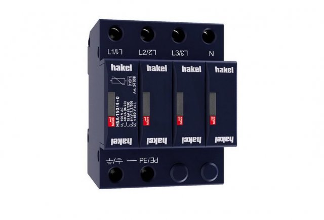 Svodič rázového přepětí HSA-150/4+0 SPD typ 2+3 HAKEL 24538