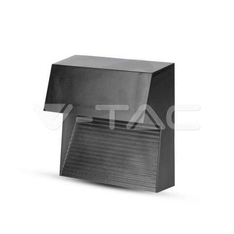3W LED Step Light Black Body Square Warm White, VT-1172 V-TAC SKU1398