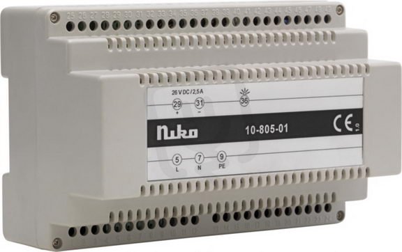DC přídavný zdroj 2,5A pro systémy s venkovními jednotkami NIKO 10-805-01
