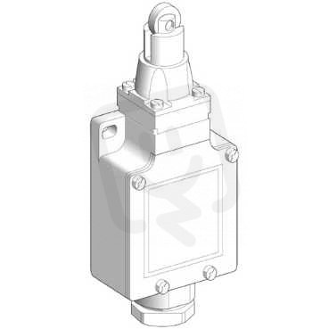 Polohový spínač kovový M20x1,5 čep kladkou 1V+1Z mžik. TELEMECANIQUE XCKL102