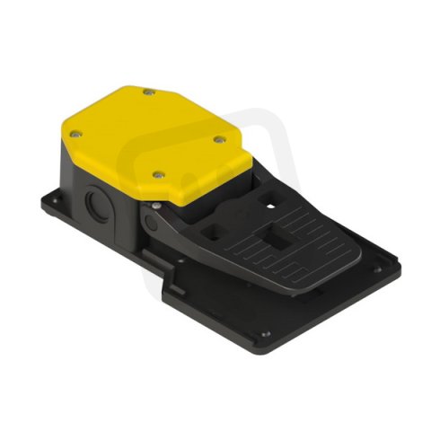 Nožní spínač PA12040 bez krytu, žlutý, (2NO+2NC, 2 stupně), IP53 PA12040