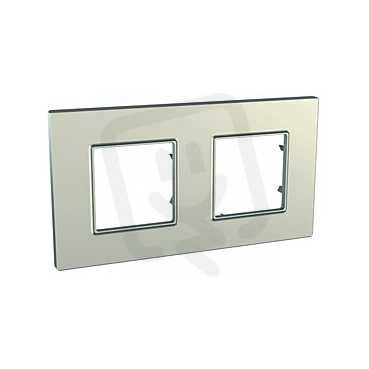 Unica Quadro Krycí rámeček dvojnásobný, Titanium SCHNEIDER MGU6.704.57